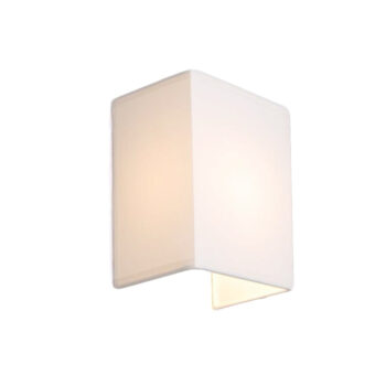 Rustikálna nástenná lampa biela - Vete