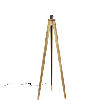Rustikálna stojaca lampa trojnožka vintage drevo - Tripod Classic