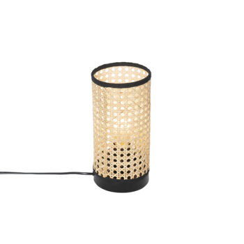 Rustikálna stolná lampa z ratanu - Kata