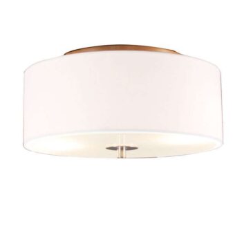 Rustikálne stropné svietidlo biele 30 cm - Drum