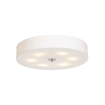 Rustikálne stropné svietidlo biele 70 cm - Drum