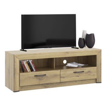 TV stolík Safari 2S v elegantnom prevedení dub navarra je ideálnym riešením pre moderné interiéry. Tento kus nábytku od značky KONDELA ponúka nielen praktickosť, ale aj štýlový vzhľad, ktorý sa hodí do každej obývačky. S rozmermi 135,8 cm na šírku, 50 cm na výšku a 40,3…