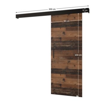 Posuvné dvere SALDOR 90 1 sú skvelou voľbou pre efektívne využitie priestoru alebo elegantné oddelenie dvoch miestností. Vyrobené sú z kvalitnej laminovanej DTD dosky v prevedení old style. Rozmery dverí sú (ŠxV): 90x204 cm, pričom hrúbka materiálu je…