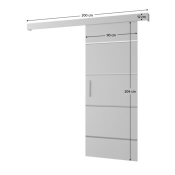 Posuvné dvere SALDOR 90 4 sú skvelou voľbou pre efektívne využitie priestoru alebo elegantné oddelenie dvoch miestností. Vyrobené sú z kvalitnej laminovanej DTD dosky v bielom prevedení. Rozmery dverí sú (ŠxV): 90x204 cm, pričom hrúbka materiálu je 1,6…