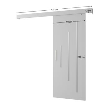 Posuvné dvere SALDOR Y 90 sú skvelou voľbou pre efektívne využitie priestoru alebo elegantné oddelenie dvoch miestností. Vyrobené sú z kvalitnej laminovanej DTD dosky v bielom prevedení. Rozmery dverí sú (ŠxV): 90x204 cm, pričom hrúbka materiálu je 1,6 cm.…