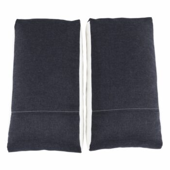 KONDELA Salem rozkladacia pohovka s úložným priestorom biela / modrá – Obrázok 5