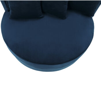 KONDELA Saloto kreslo tmavomodrá (Velvet) - Image 7