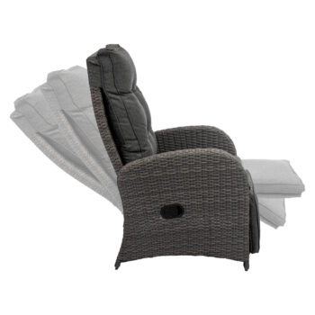 Užívajte si chvíle oddychu, pohody a relaxu vo dvojici so záhradným setom z umelého ratanu SALTON. Set je zložený z troch kusov a to z dvoch kresiel a jedného stola. Rozmer polohovateľného kresla je (ŠxHxV): 66x79x103 cm a rozmer stola je (ŠxHxV): 49x49x40 cm. Vytvorte si v záhrade, na terase či…