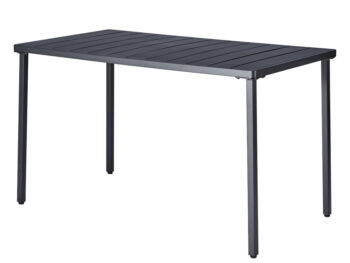 <p>Predstavujeme vám záhradný stôl Salton v elegantnej čiernej farbe, ktorý je ideálnym doplnkom pre vašu záhradu. Tento moderný stôl od značky KONDELA kombinuje štýlový dizajn s praktickosťou a funkčnosťou, čo ho robí skvelou voľbou pre každého, kto hľadá kvalitný záhradný nábytok.</p>