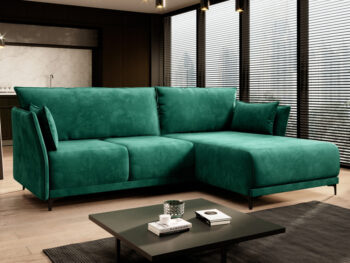 Rohová sedacia súprava SALVO ROH spája moderný dizajn, komfort a praktické využitie v jednom štýlovom celku. Vďaka rozmernému vyhotoveniu (ŠxHxV): 255x178x95 cm sa stane výrazným prvkom každého interiéru. Pohodlné sedenie zabezpečuje kombinácia pružiny…