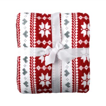 Objavte pohodlie a štýl s obojstrannou baránkovou dekou Samante, ktorá je ideálnym doplnkom do vášho interiéru. Táto deka s rozmermi 150x200 cm vyniká svojím moderným vzhľadom a farebným prevedením v kombinácii červenej a bielej so zimným vzorom, ktorý dodá vašej domácnosti útulnú atmosféru.…