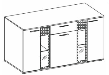 Komoda je vhodným doplnkom k obývacej stene SAMBA. Svojím moderným prevedením zútulní miestnosť. Komoda sa vyrába v prevedení dub sonoma. Materiál LTD doska.Komoda v farebnom prevedení dub sonoma.Rozmery š/h/v 140 x 40 x 80 cm.Dodávame v demontovanom stave.