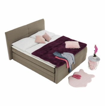 Čalúnená manželská posteľ s matracom Samreno Komfort 160 v elegantnej svetlohnedej farbe je ideálnym riešením pre moderné interiéry. Táto posteľ, značky KONDELA, ponúka nielen štýlový vzhľad, ale aj praktické funkcie, ktoré ocení každý dospelý užívateľ.