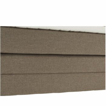 KONDELA Samreno Komfort 180 čalúnená manželská posteľ s matracom svetlohnedá – Obrázok 2