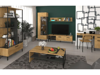TV stolík Santana 2K/155 v elegantnom prevedení dub craft zlatý a antracit je ideálnym doplnkom pre moderné interiéry. Tento kus nábytku od značky KONDELA ponúka nielen štýlový vzhľad, ale aj praktické využitie. S rozmermi 155 cm na šírku, 45,7 cm na výšku a hĺbkou 42 cm…