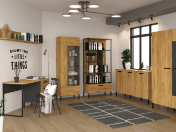 Trojdverová komoda Santana 3D v elegantnom prevedení dub craft zlatý a antracit je ideálnym riešením pre moderné interiéry. Táto komoda, ktorá patrí do kategórie klasických zásuvkových komôd, ponúka praktické úložné priestory rozdelené do troch sekcií. S rozmermi 155 cm na šírku…