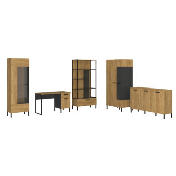 Trojdverová komoda Santana 3D v elegantnom prevedení dub craft zlatý a antracit je ideálnym riešením pre moderné interiéry. Táto komoda, ktorá patrí do kategórie klasických zásuvkových komôd, ponúka praktické úložné priestory rozdelené do troch sekcií. S rozmermi 155 cm na šírku…