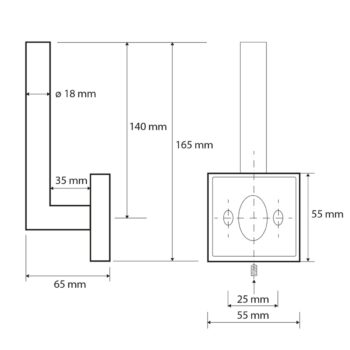 SAPHO XQ704 X-Square držiak toaletného papiera rezervný, strieborná