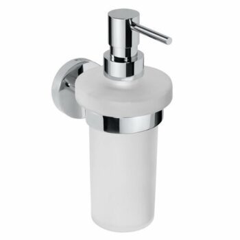 SAPHO XR101 X-Round dávkovač mydla, mliečne sklo/chróm, 230 ml
