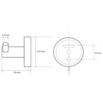 SAPHO XR202 X-Round E dvojháčik, strieborná