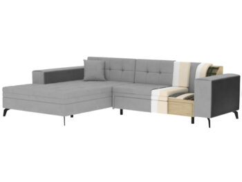 Súmerné prešívanie, jednoduchý dizajn, elegancia a vysoké štíhle nohy rohovej sedačky s rozkladom SAVIO L si Vás omotajú okolo prsta hneď na prvý pohľad. Sedačka sa stane praktickým pomocníkom, a elegantným doplnkom menšej, no kľudne aj tej väčšej obývačky. Farebné prevedenie tmavozelená je…