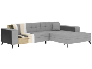 Súmerné prešívanie, jednoduchý dizajn, elegancia a vysoké štíhle nohy rohovej sedačky s rozkladom SAVIO P si Vás omotajú okolo prsta hneď na prvý pohľad. Sedačka sa stane praktickým pomocníkom, a elegantným doplnkom menšej, no kľudne aj tej väčšej obývačky. Farebné prevedenie tmavosivá je…