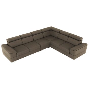 KONDELA Segoria Lux L/P rohová sedačka s rozkladom sivohnedá (taupe) - Image 10