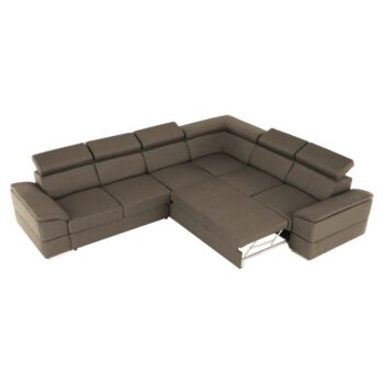 KONDELA Segoria Lux L/P rohová sedačka s rozkladom sivohnedá (taupe) - Image 8
