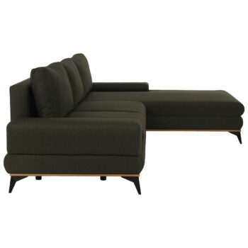 Rohová sedačka s rozkladom a úložným priestorom Selby P v elegantnej kombinácii farieb zelená, čierna a prírodná je ideálnym riešením pre moderné interiéry. Táto sedačka značky KONDELA ponúka nielen štýlový vzhľad, ale aj praktické funkcie, ktoré ocení každá domácnosť.