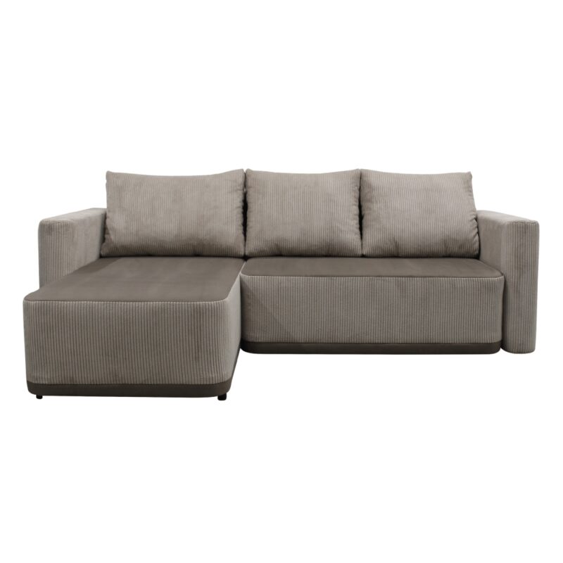 KONDELA Senty Roh L/P rohová sedačka s rozkladom sivobéžová (taupe) Rohová sedačka s rozkladom Senty Roh L/P v elegantnej sivobéžovej farbe (taupe) je ideálnym riešením pre moderné interiéry. Táto sedačka značky KONDELA ponúka nielen štýlový vzhľad, ale aj praktické funkcie, ktoré ocení každá domácnosť.