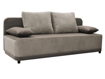 <p>Rozkladacia pohovka s úložným priestorom Senty v elegantnej sivobéžovej farbe (taupe) je ideálnym riešením pre moderné interiéry. Táto pohovka od značky KONDELA kombinuje funkčnosť a štýl, čím sa stáva skvelým doplnkom do každej obývačky. Jej rovný tvar a kvalitný látkový poťah zaručujú pohodlie…