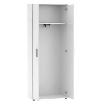 Predstavujeme vám dvojdverovú šatníkovú skriňu Servo Typ 5 v elegantnom bielom prevedení, ktorá je ideálnym riešením pre moderné interiéry. Táto skriňa od renomovanej značky KONDELA ponúka praktické a štýlové úložné riešenie pre vašu domácnosť. Šatníková skriňa Servo Typ 5 je vyrobená…