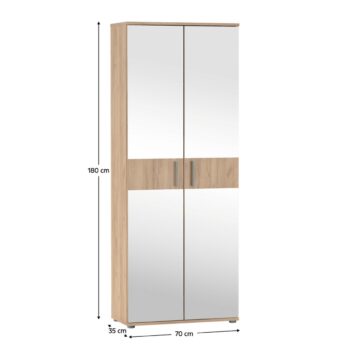 Predstavujeme vám policovú dvojdverovú skriňu so zrkadlom SERVO TYP 7 v elegantnom prevedení dub artisan, ktorá je ideálnym riešením pre moderné interiéry. Praktické a štýlové riešenie pre vašu domácnosť. Policová skriňa Servo Typ 7 je vyrobená z kvalitného aglomerovaného materiálu vo forme…