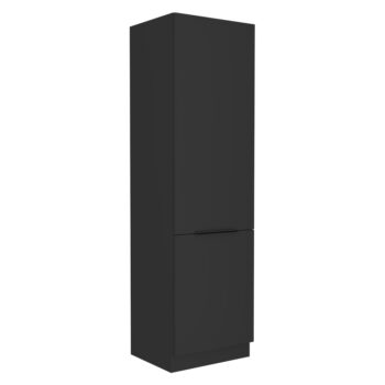 <p>Potravinová skriňa <strong>Siber 60 DK-210 2F</strong> v elegantnej čiernej farbe je ideálnym riešením pre moderné kuchyne a jedálne. Táto skriňa, vyrobená z kvalitného laminovaného DTD materiálu, ponúka nielen štýlový vzhľad, ale aj praktickosť a funkčnosť.</p>