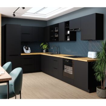 Predstavujeme vám hornú rohovú kuchynskú skrinku Siber 60x60 GN-72 1F v elegantnom čiernom prevedení, ktorá je ideálnym riešením pre moderné kuchyne. Táto skrinka od značky KONDELA je navrhnutá tak, aby efektívne využila priestor vo vašej kuchyni a poskytla dostatok úložného…