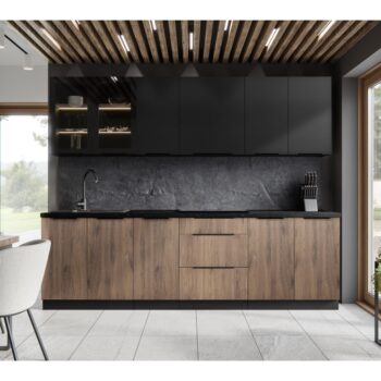 Predstavujeme vám hornú rohovú kuchynskú skrinku Siber 60x60 GN-72 1F v elegantnom čiernom prevedení, ktorá je ideálnym riešením pre moderné kuchyne. Táto skrinka od značky KONDELA je navrhnutá tak, aby efektívne využila priestor vo vašej kuchyni a poskytla dostatok úložného…