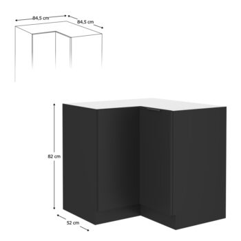 Predstavujeme vám dolnú rohovú kuchynskú skrinku Siber 90x90 DN 2F BB v elegantnom čiernom prevedení, ktorá je ideálnym riešením pre moderné kuchyne. Táto skrinka od značky KONDELA je navrhnutá tak, aby efektívne využila priestor vo vašej kuchyni a poskytla dostatok úložného miesta pre vaše…