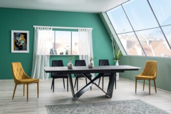 SIGNAL Trix Velvet jedálenská stolička kari – Obrázok 3