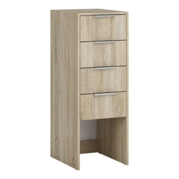 Vytvorte si potrebný priestor so zásuvkovou komodou SIGNES K4SB 400 v prevedení dub sonoma, s rozmerom (ŠxHxV): 40x50x110 cm. Disponuje so štyrmi zásuvkami s úchytkami a plným výsuvom na teleskopickom kovaní. Vďaka jednotlivým hotovým komponentom modulárneho systému Signes, sa podarí vyskladať…