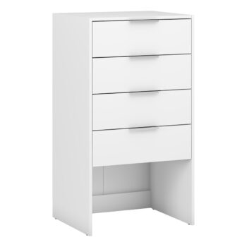 Vytvorte si potrebný priestor so zásuvkovou komodou SIGNES K4SB 600 v bielom prevedení, s rozmerom (ŠxHxV): 60x50x110 cm. Disponuje so štyrmi zásuvkami s úchytkami a plným výsuvom na teleskopickom kovaní. Vďaka jednotlivým hotovým komponentom modulárneho systému Signes, sa podarí vyskladať veľké…