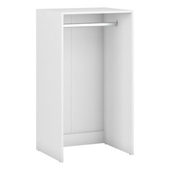 Vytvorte si potrebný priestor s otvorenou šatníkovou skrinkou SIGNES VT3 600 v bielom prevedení, s rozmerom (ŠxHxV): 60x50x110 cm. Súčasťou balenia je vešiaková tyč. Vďaka jednotlivým hotovým komponentom modulárneho systému Signes, sa podarí vyskladať veľké množstvo variácií praktického šatníka…