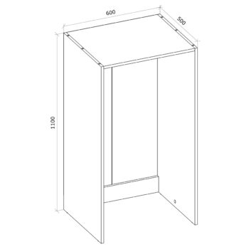 Vytvorte si potrebný priestor s otvorenou šatníkovou skrinkou SIGNES VT3 600 v bielom prevedení, s rozmerom (ŠxHxV): 60x50x110 cm. Súčasťou balenia je vešiaková tyč. Vďaka jednotlivým hotovým komponentom modulárneho systému Signes, sa podarí vyskladať veľké množstvo variácií praktického šatníka…