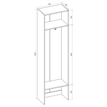 Vytvorte si potrebný priestor s vysokou otvorenou šatníkovou skriňou SIGNES VV1 600 v bielom prevedení, s rozmerom (ŠxHxV): 60x35x220 cm. Disponuje výsuvným teleskopickým vešiakom. Vďaka jednotlivým hotovým komponentom modulárneho systému Signes, sa podarí vyskladať veľké množstvo variácií…