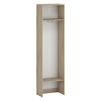 Vytvorte si potrebný priestor s vysokou otvorenou šatníkovou skriňou SIGNES VV1 600 v prevedení dub sonoma, s rozmerom (ŠxHxV): 60x35x220 cm. Disponuje výsuvným teleskopickým vešiakom. Vďaka jednotlivým hotovým komponentom modulárneho systému Signes, sa podarí vyskladať veľké množstvo variácií…