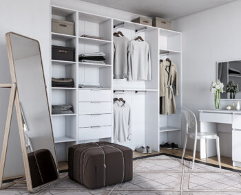 Vytvorte si potrebný priestor s otvorenou šatníkovou skrinkou SIGNES VV2 1000 v bielom prevedení, s rozmerom (ŠxHxV): 100x35x110 cm. Disponuje výsuvným teleskopickým vešiakom. Vďaka jednotlivým hotovým komponentom modulárneho systému Signes, sa podarí vyskladať veľké množstvo variácií praktického…