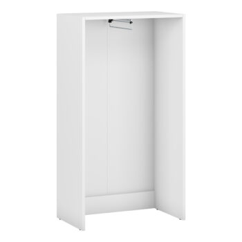 Vytvorte si potrebný priestor s otvorenou šatníkovou skrinkou SIGNES VV3 600 v bielom prevedení, s rozmerom (ŠxHxV): 60x35x110 cm. Disponuje výsuvným teleskopickým vešiakom. Vďaka jednotlivým hotovým komponentom modulárneho systému Signes, sa podarí vyskladať veľké množstvo variácií praktického…