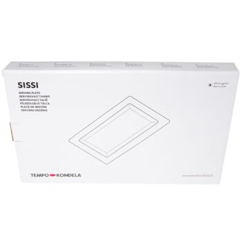 Predstavujeme vám elegantný servírovací tanier Sissi v kombinácii bielej a zlatej farby, ktorý je ideálnym doplnkom pre každú modernú domácnosť. Tento tanier je vyrobený z kvalitnej dolomitovej keramiky, ktorá zaručuje jeho dlhú životnosť a odolnosť. Vďaka svojmu hranatému tvaru a rozmerom 44,5…