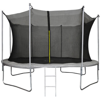 Dokonalá trampolína SKYPER 366 CM Vám zabezpečí nezabudnuteľné športové vyžitie, aktívny relax a mnoho zábavy na jednom mieste. Konštrukcia trampolíny je vyrobená z odolnej, pozinkovanej ocele. Základňa pozostáva zo štyroch nôh v tvare U, kde hrúbka rúrok je 38x1,2 mm a zabezpečujú stabilitu…