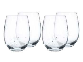Predstavujeme vám sadu pohárov SNOWFLAKE STRIK (4 ks), ktoré sú ideálnym doplnkom do každej domácnosti. Tieto elegantné poháre bez stopky s objemom 530 ml sú vyrobené z kvalitného skla. Poháre majú moderný vzhľad a vianočný dizajn v podobe bielych…
