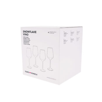 Predstavujeme vám sadu pohárov SNOWFLAKE VINO (4 ks), ktoré sú ideálnym doplnkom do každej domácnosti. Tieto elegantné poháre na stopke s objemom 450 ml sú vyrobené z kvalitného skla. Poháre majú moderný vzhľad a vianočný dizajn v podobe bielych vločiek…